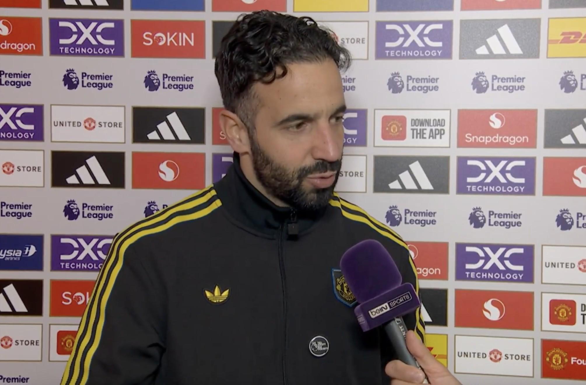 阿莫林：我能感覺(jué)到球隊(duì)在最后階段有點(diǎn)緊張 但與過(guò)去不同