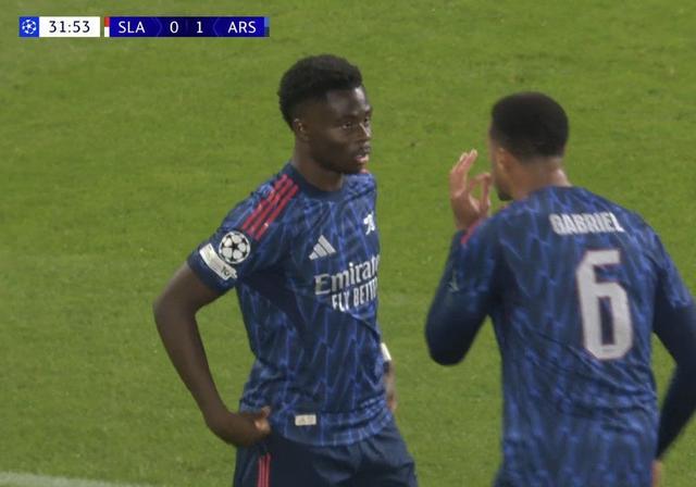 薩卡連續(xù)4場(chǎng)歐戰(zhàn)客場(chǎng)進(jìn)球 阿森納歷史上僅次于伊恩賴(lài)特